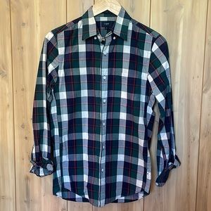 J Crew Factory Men’s Plaid Button Down Shirt